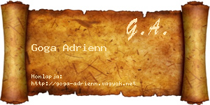 Goga Adrienn névjegykártya